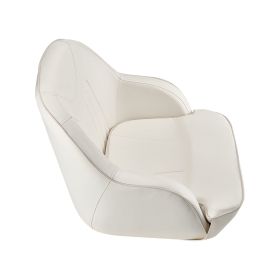 Boat Seat, Low Backrest, Boat Seat Captain Bucket Seat with Thickened Sponge Cushion & Waterproof PVC Leather, Ergonomic Design