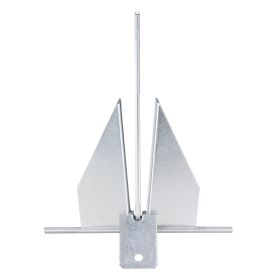 Fluke Style Anchor Kit, 8.5 LBS Hot-Dipped Galvanized Steel Fluke Anchor with 7.9' Chain, 75' Rope and Two 0.4" Shackles